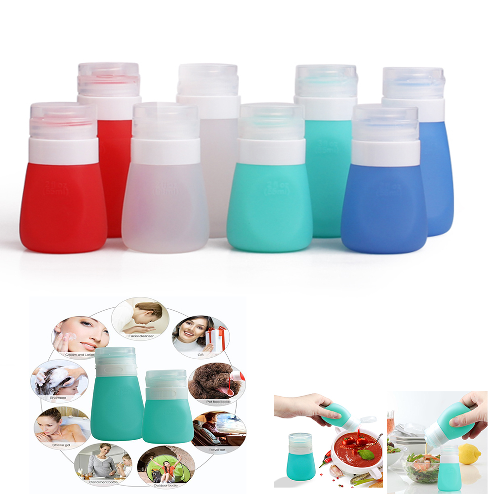 1.25 oz Silicone Travel Bottle Condiment Squeeze Bottle 1