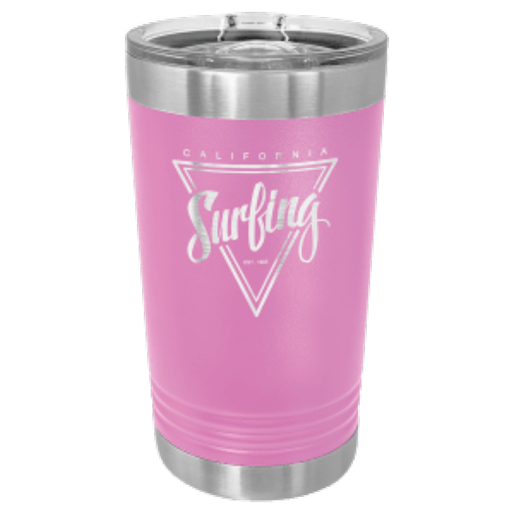 16 oz. Light Purple Laser Engraved Polar Camel Pint Tumbler w/Slider Lid 1