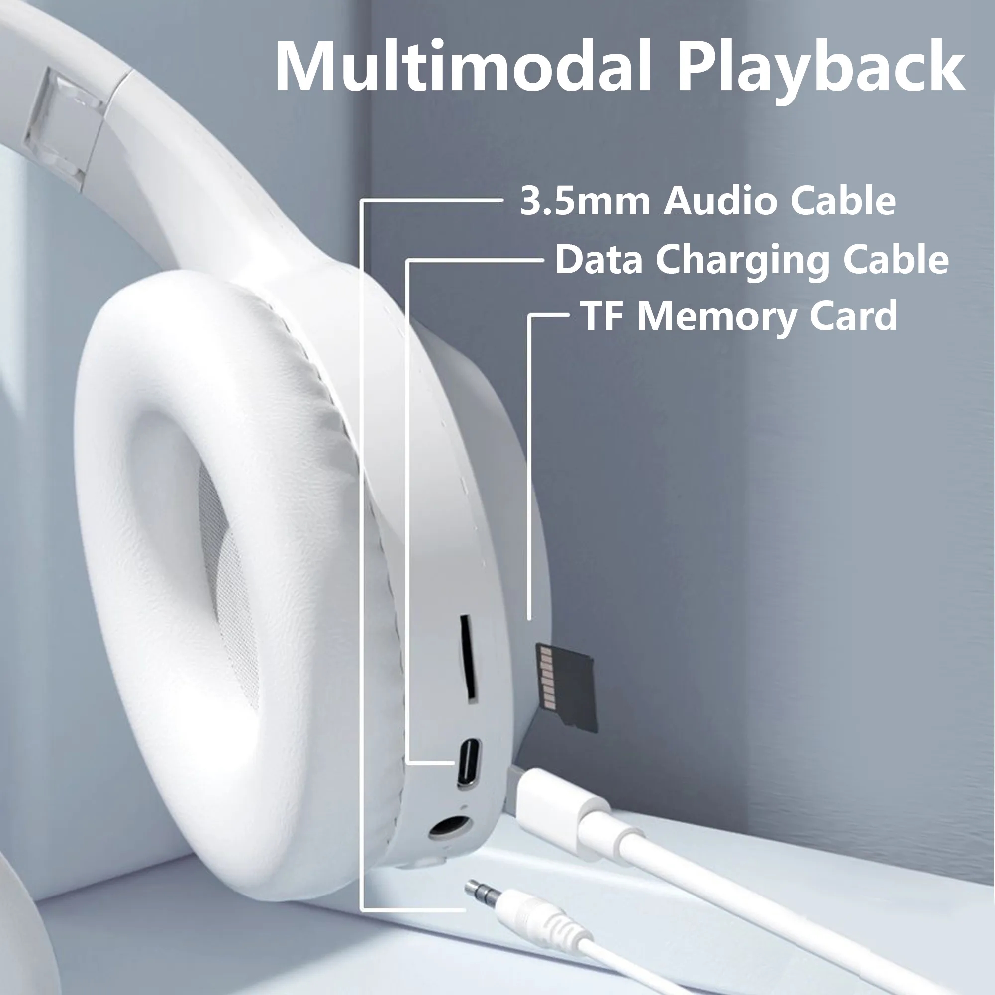 Foldable Wireless Over Ear Headphones 8