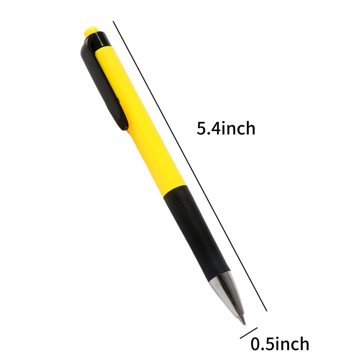 Plastic Plunger Ballpoint Pens for Daily Writing 3