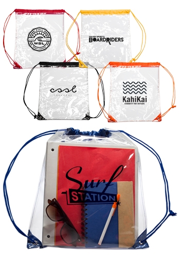 Clear Plastic Drawstring Backpack 2