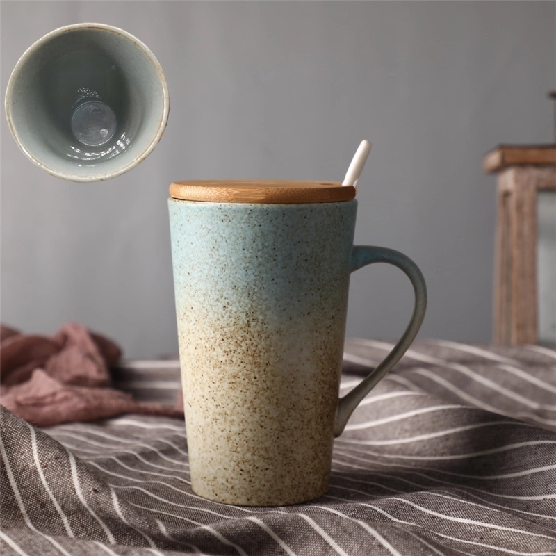 Custom 14 Oz Frosted Ceramic Coffee Mug 8