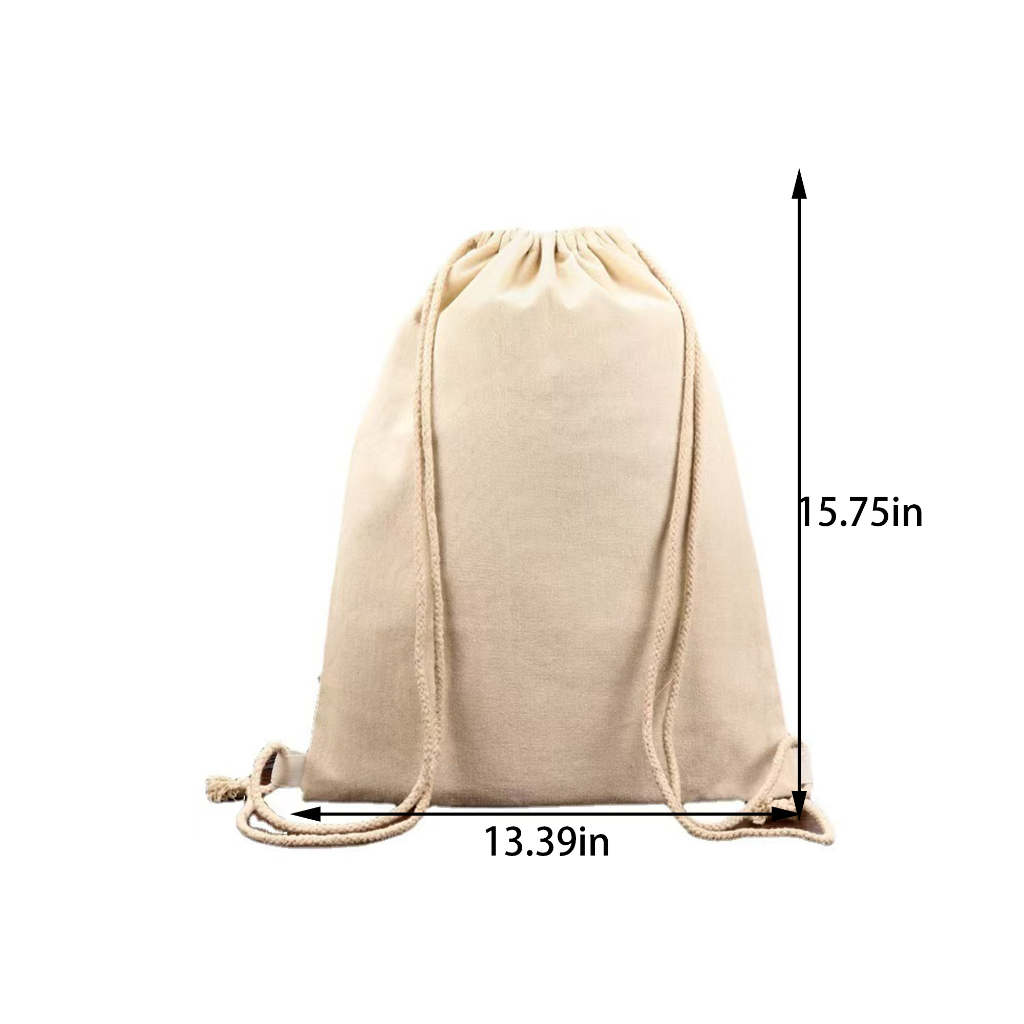 Cotton Custom Drawstring Bag 2