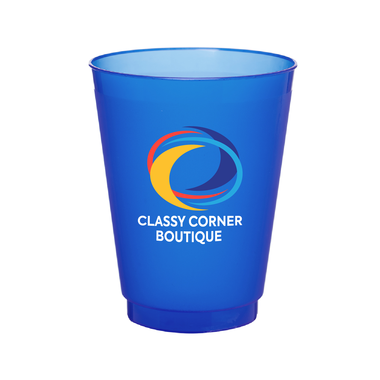 16 oz. Court Side Frosted Plastic Stadium Cup (Full Color Imprint) 11