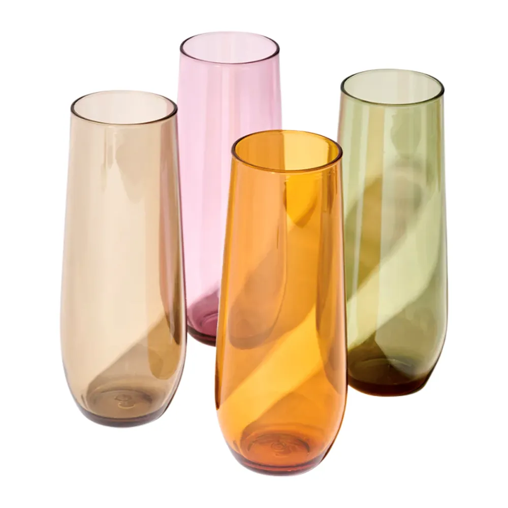 9oz. MS Plastic Stemless Champagne Flute 8