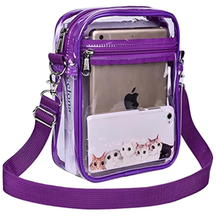 Clear Pvc Crossbody Purse Bag 2