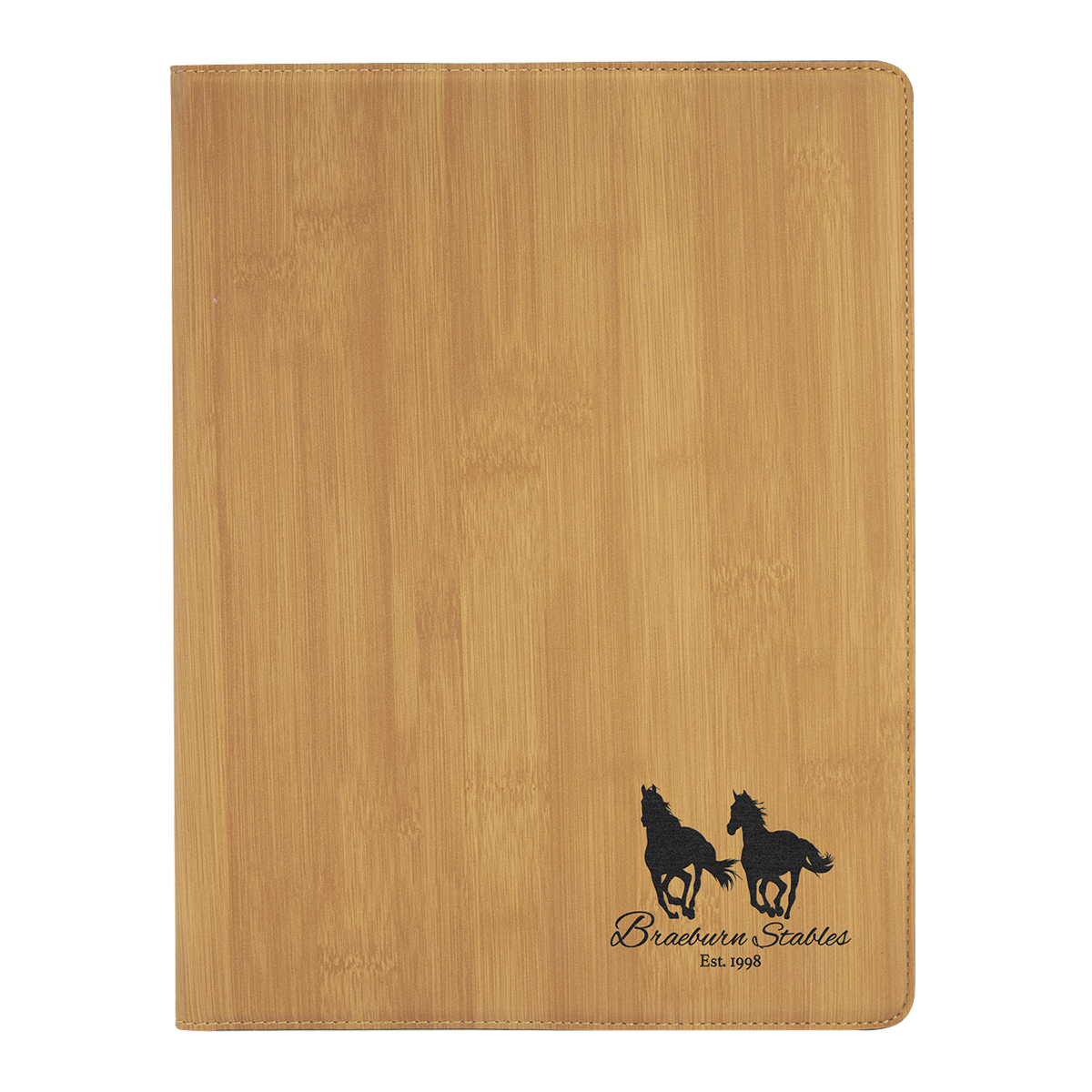 9" x 12" Leatherette Bamboo Portfolio 1