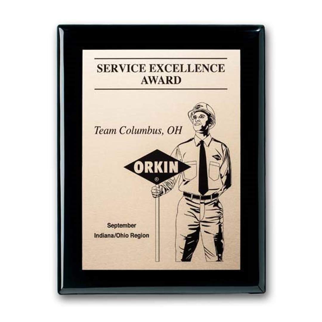 Etch/Oxidized Plaq - Ebony 10