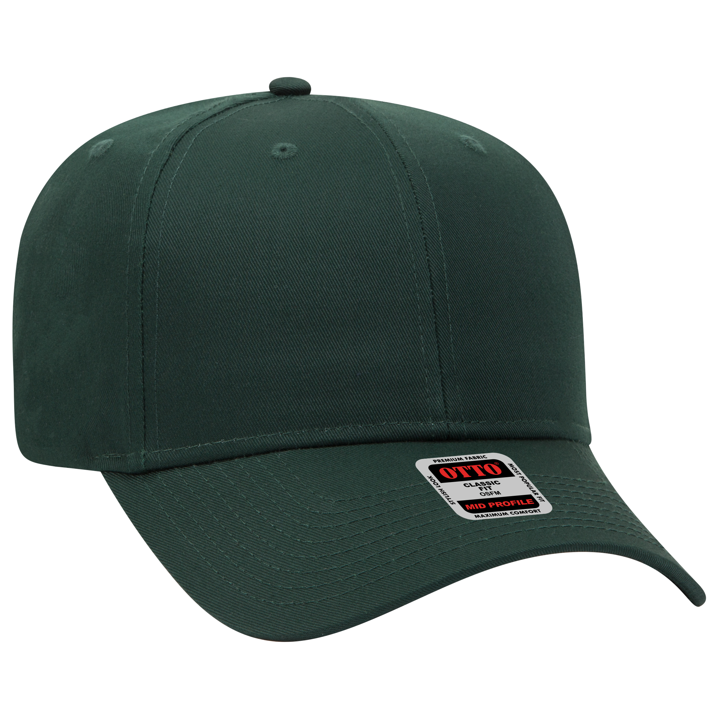 OTTO CAP® 6 Panel Mid Profile Baseball Cap 13