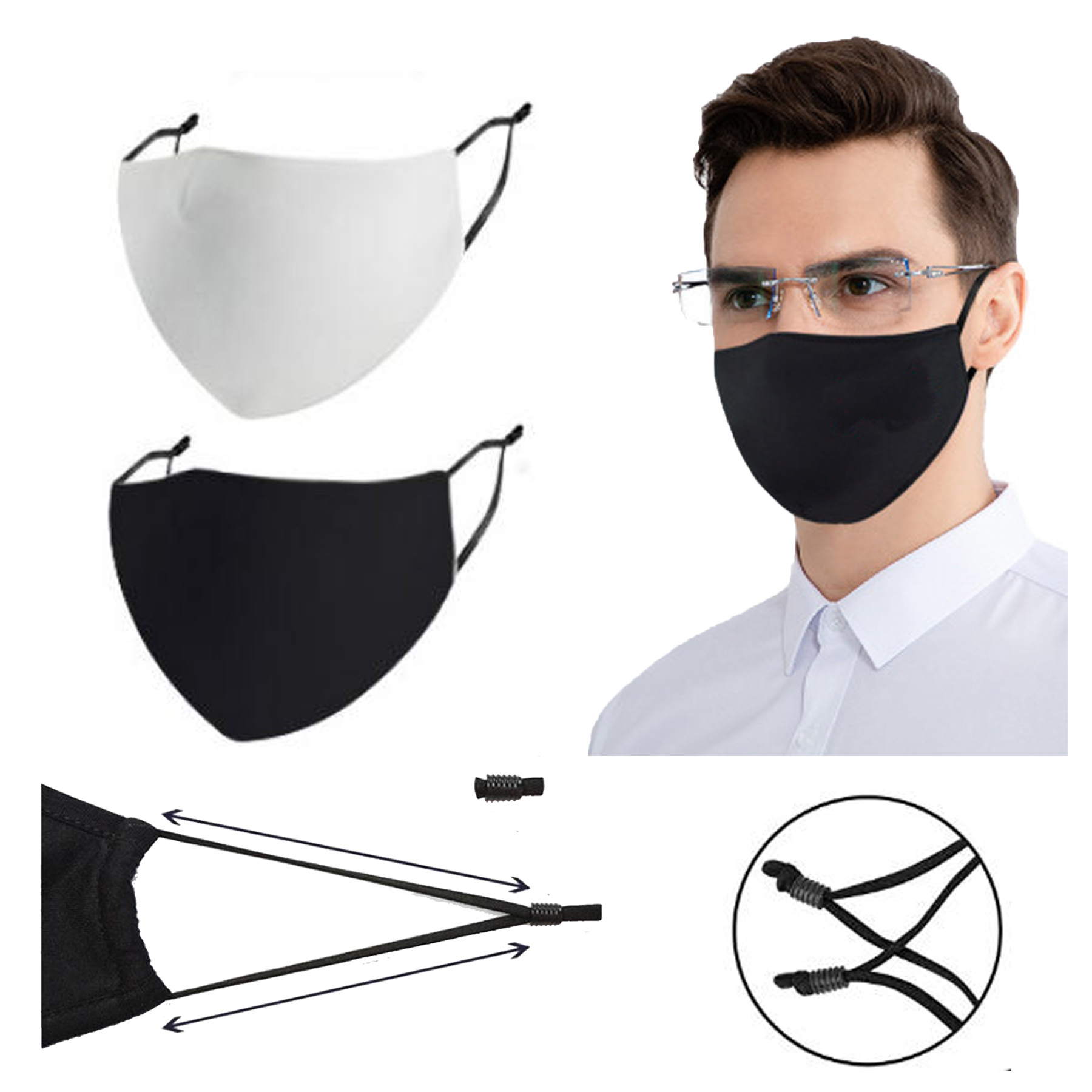 Ice Silk Cotton Face Mask 2