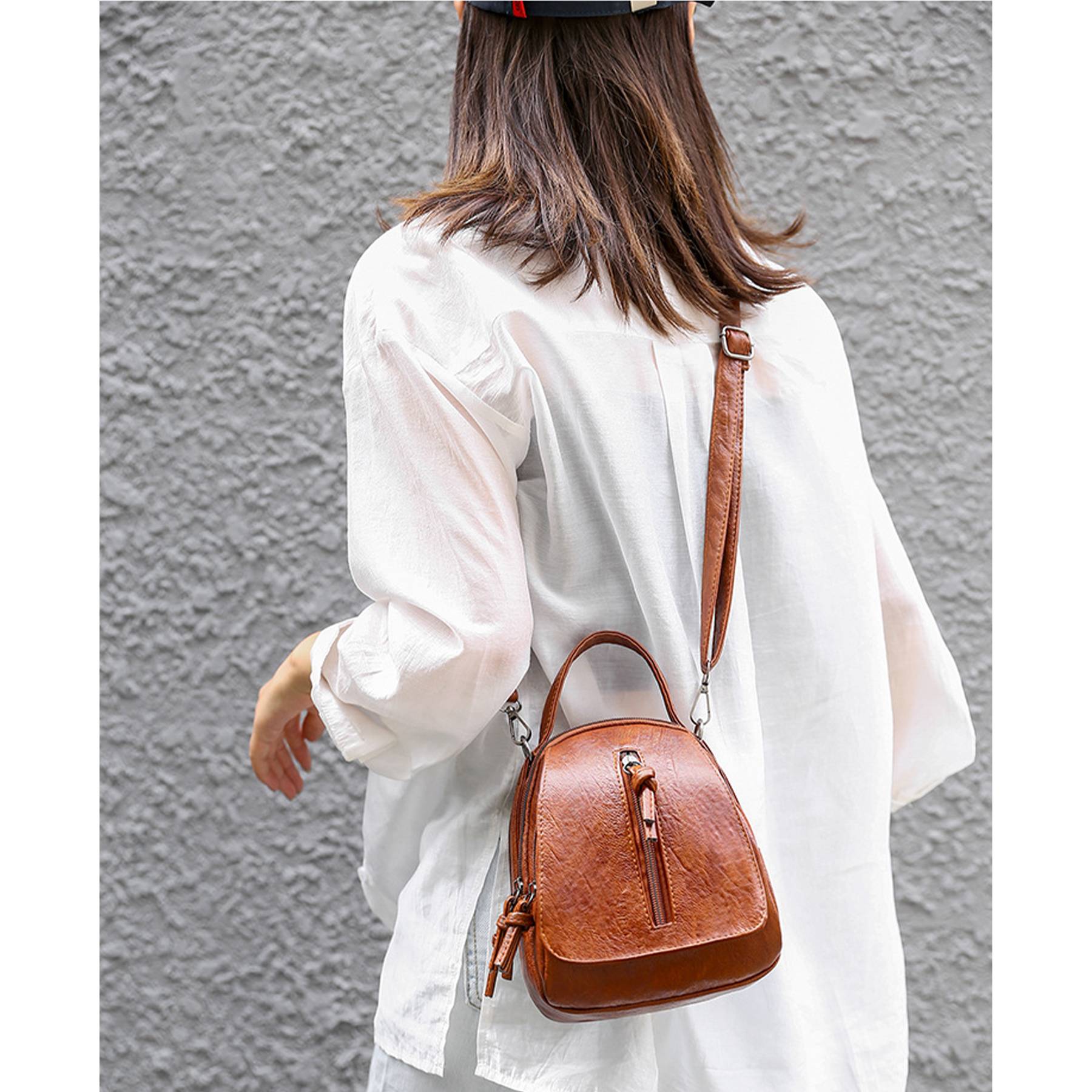 PU Leather cross-body shoulder bag 5