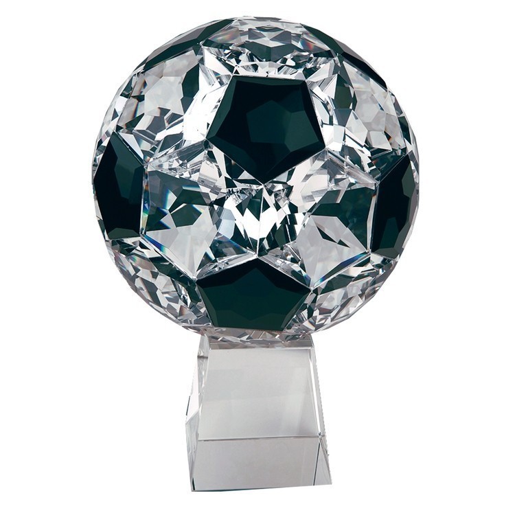 Crystal Soccer Ball Award on Clear Base (Large) 2