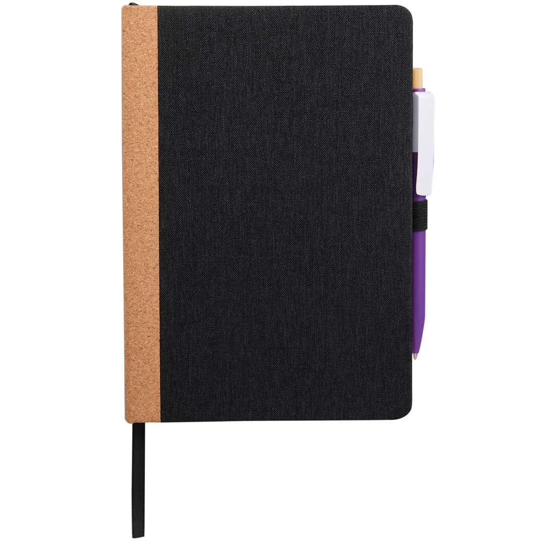 5.5" x 8.5" Recycled PET and Cork Bound Journal 56