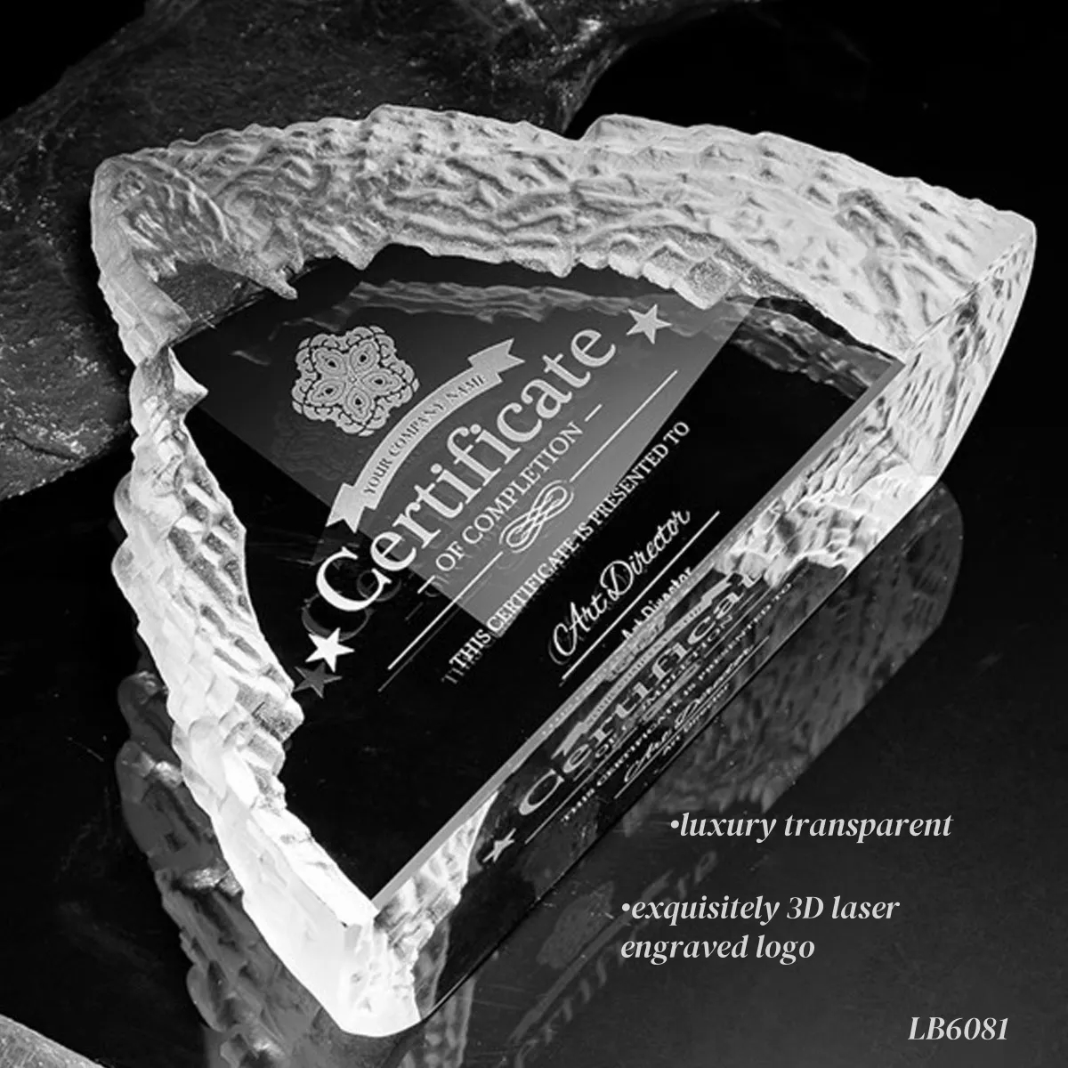 3D Laser Crystal Iceberg Award Trophy Paperweight 5