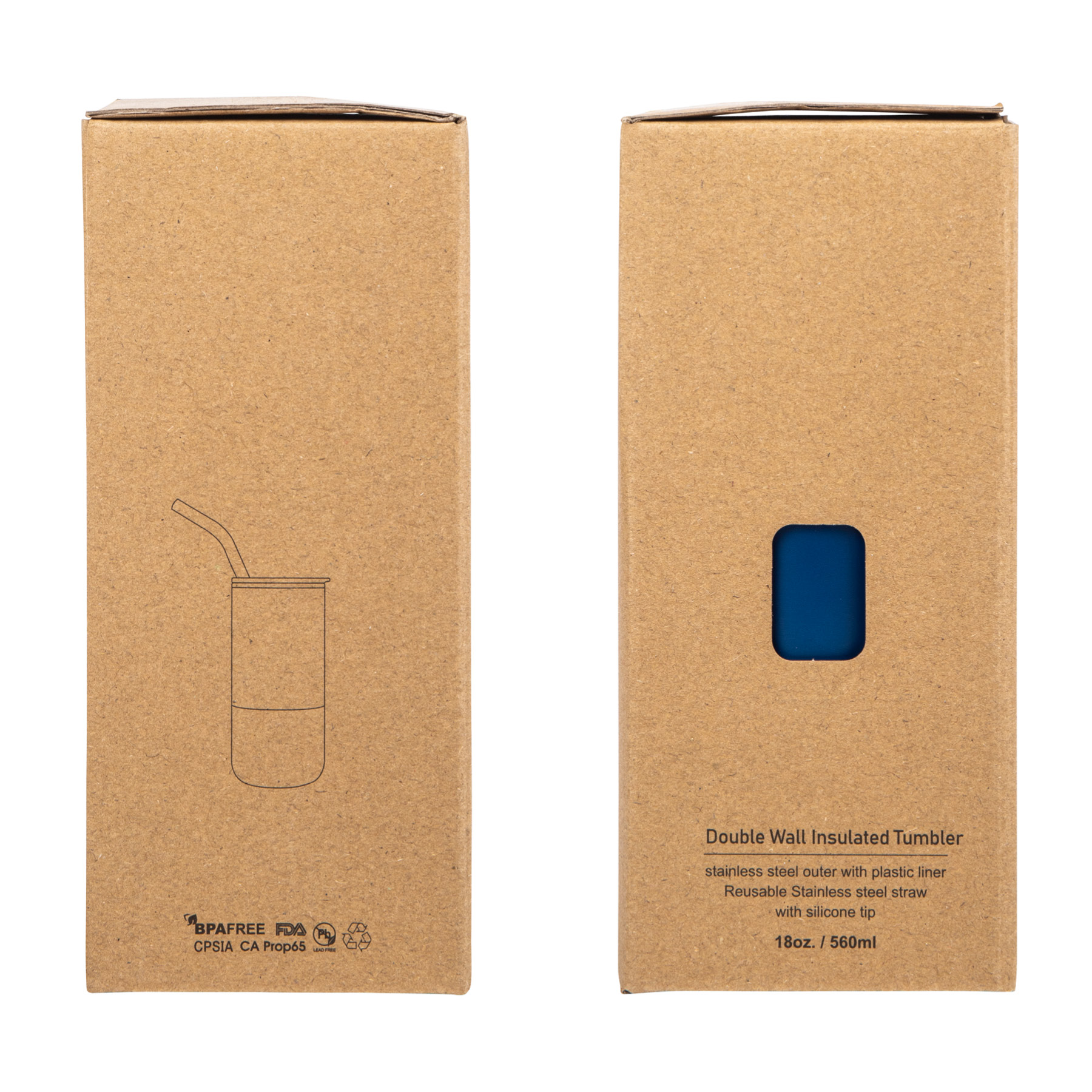 Emmett 18 oz. Double Wall Steel/PP Liner Tumbler 24
