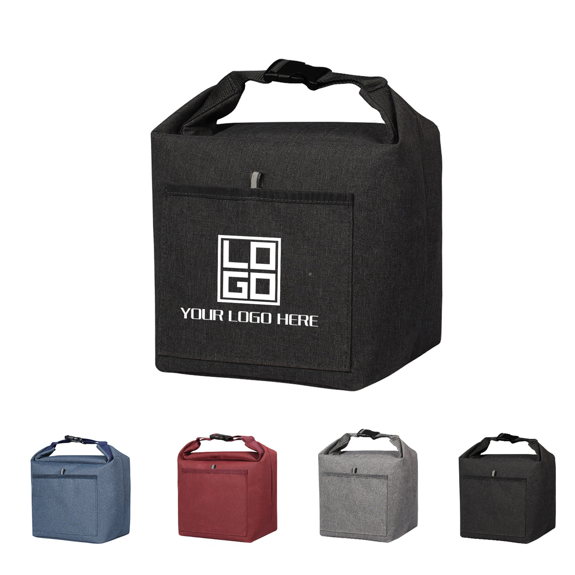 Bellevue Heathered Polyester Lunch Tote with Insulation 3