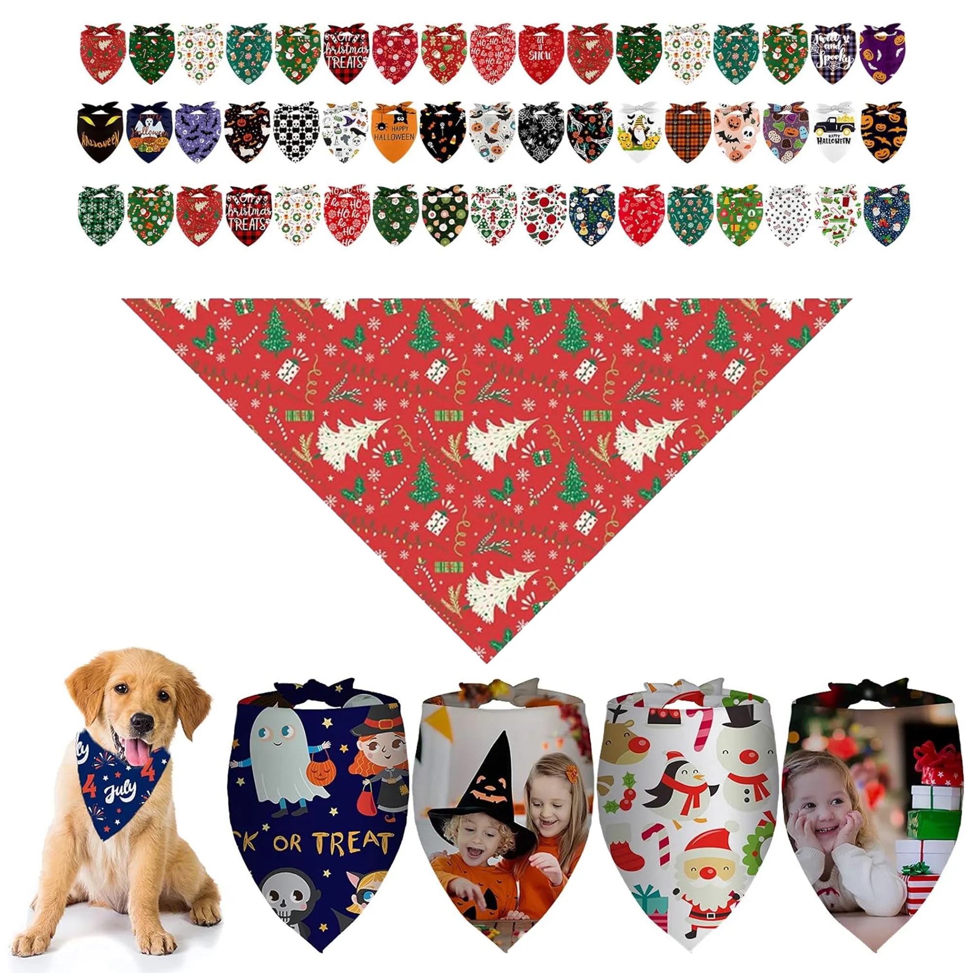 Full Color Sublimation Dog Bandana MOQ 50pcs 2