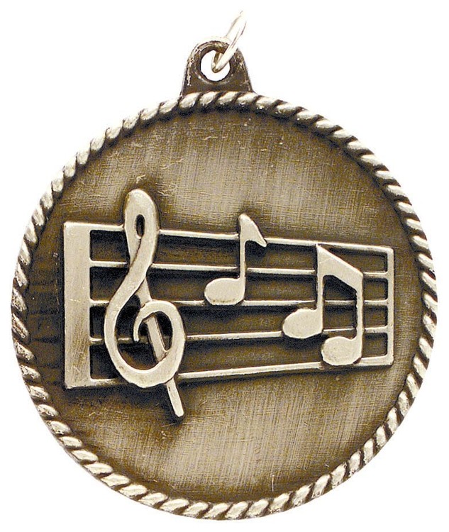 Music High Relief Medal 2