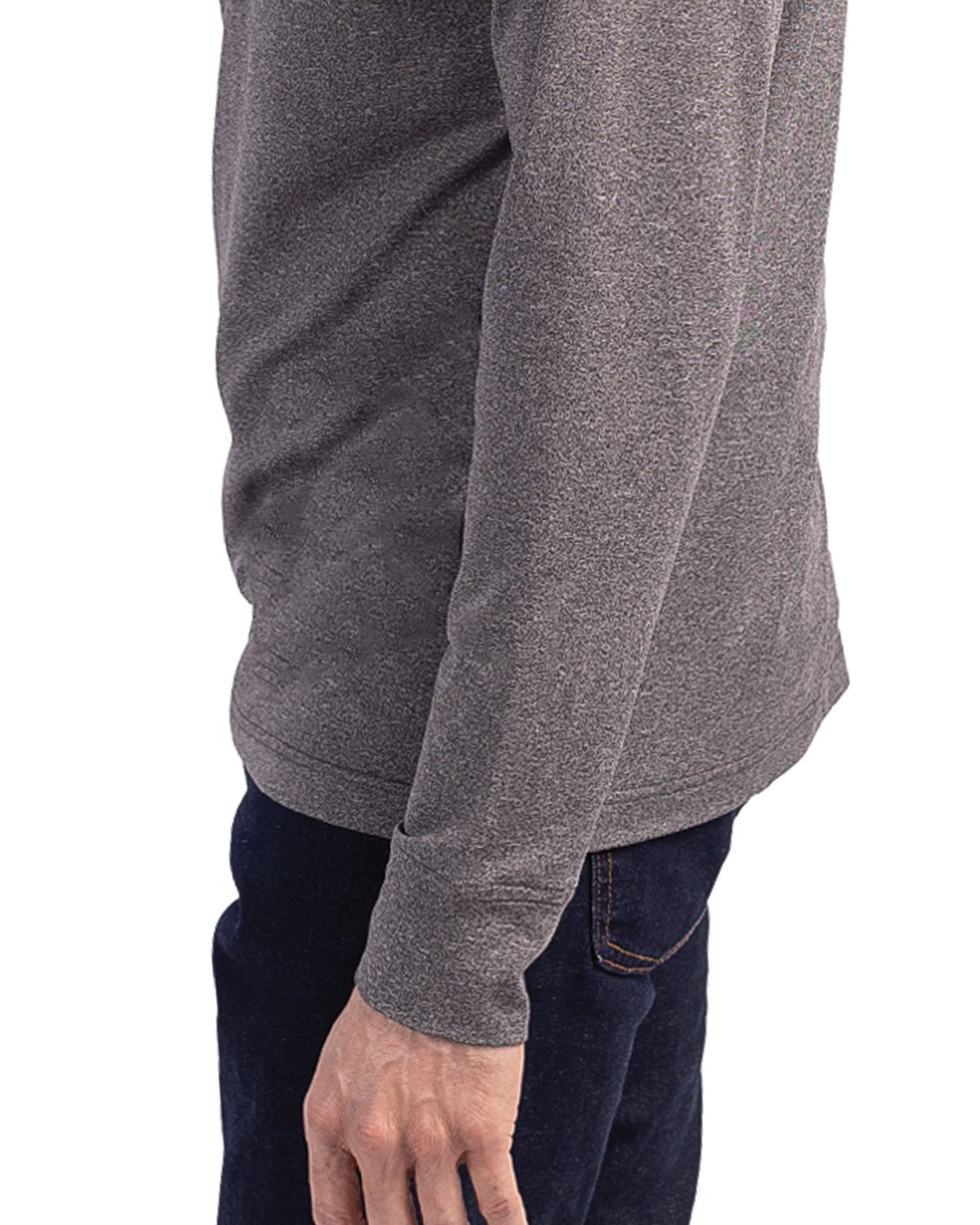 Cutter & Buck Adapt Recycled Soft Knit Stretch Mens Big & Tall Heathered Quarter Zip Pullover Big & Tall 9