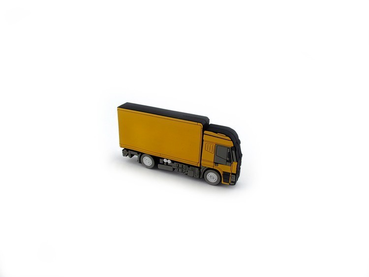 8GB PVC13 Yellow Truck USB Drive