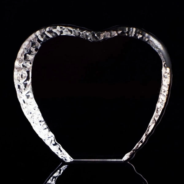 Heart shaped Iceberg Crystal Trophy 5