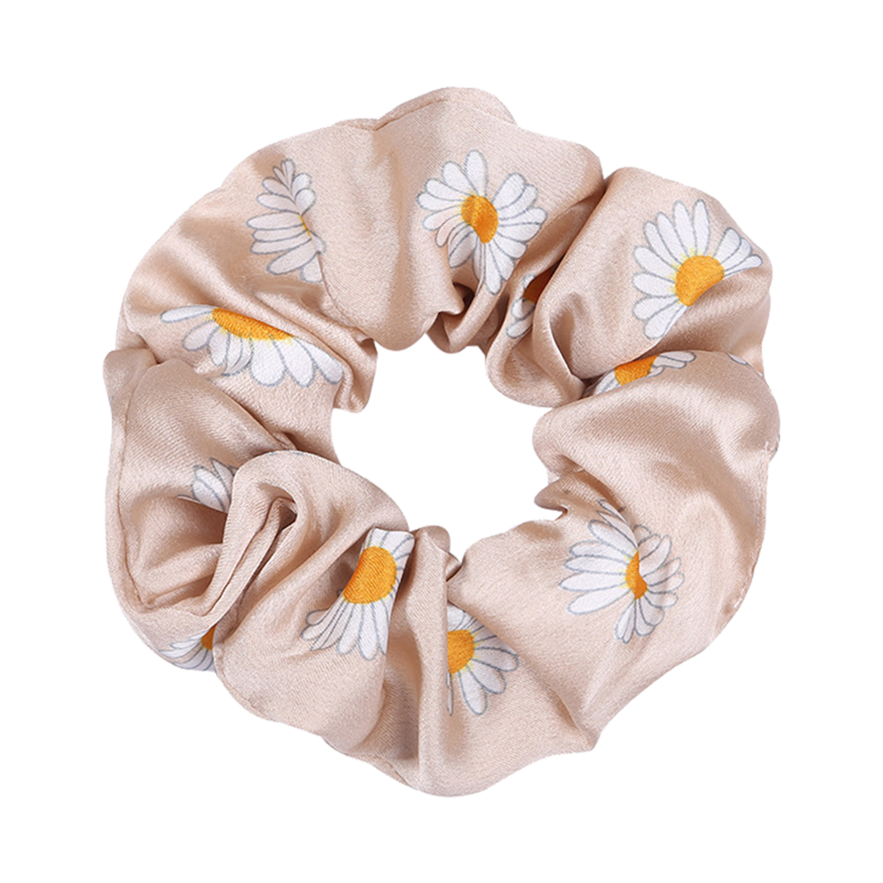Full Color Printed Satin Silk Hair Scrunchies 3