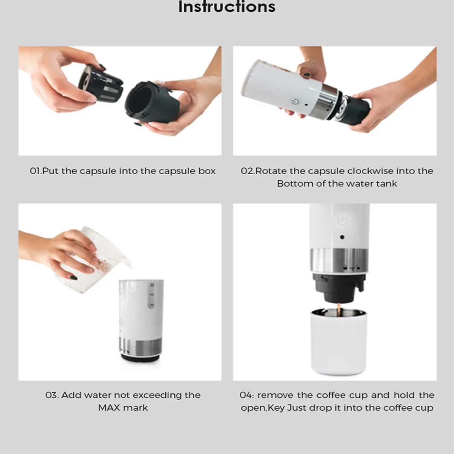 Small Portable Mini Electric Coffee Machine 5