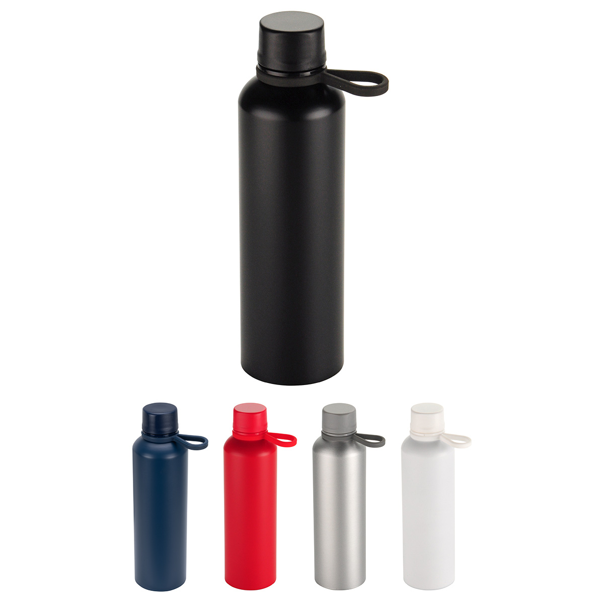 Avento 25 oz Recycled Aluminum Bottle with Silicone Loop 33