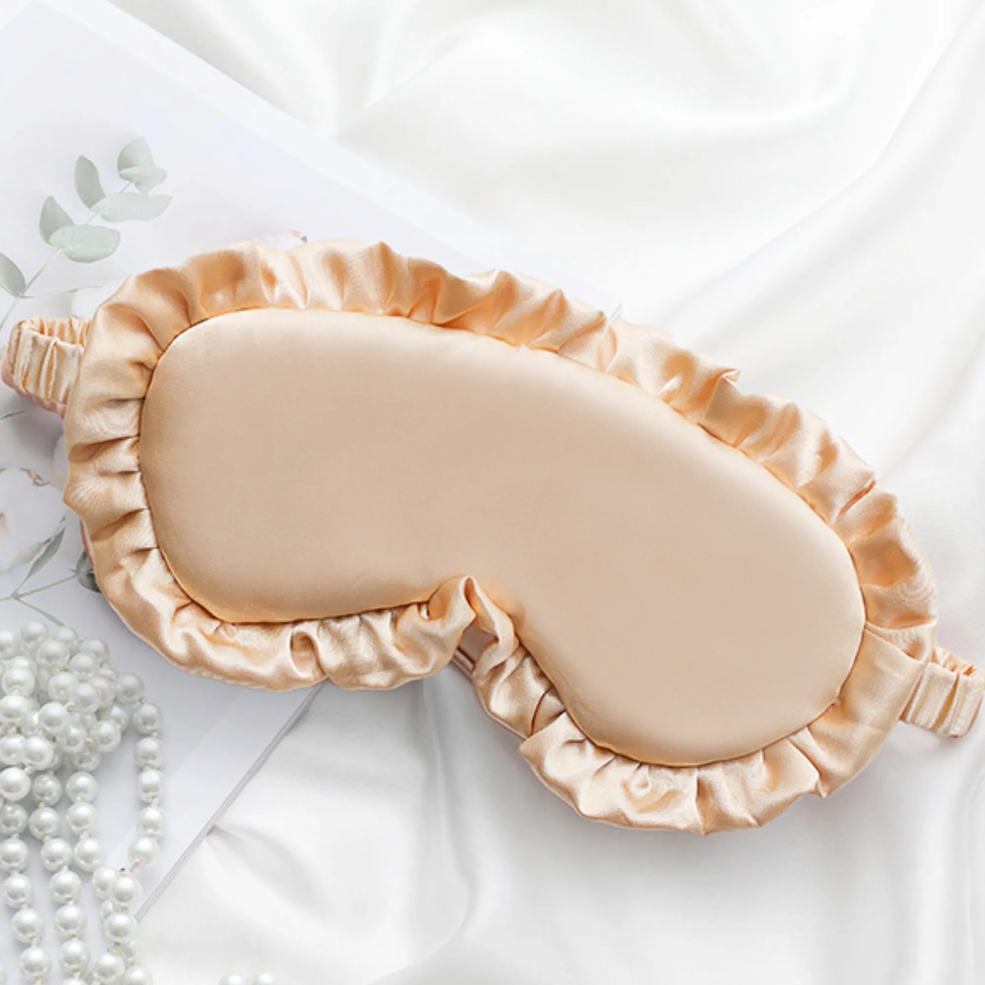 Adjustable Ice Silk Sleep Mask Eye Cover With Elastic Band 1