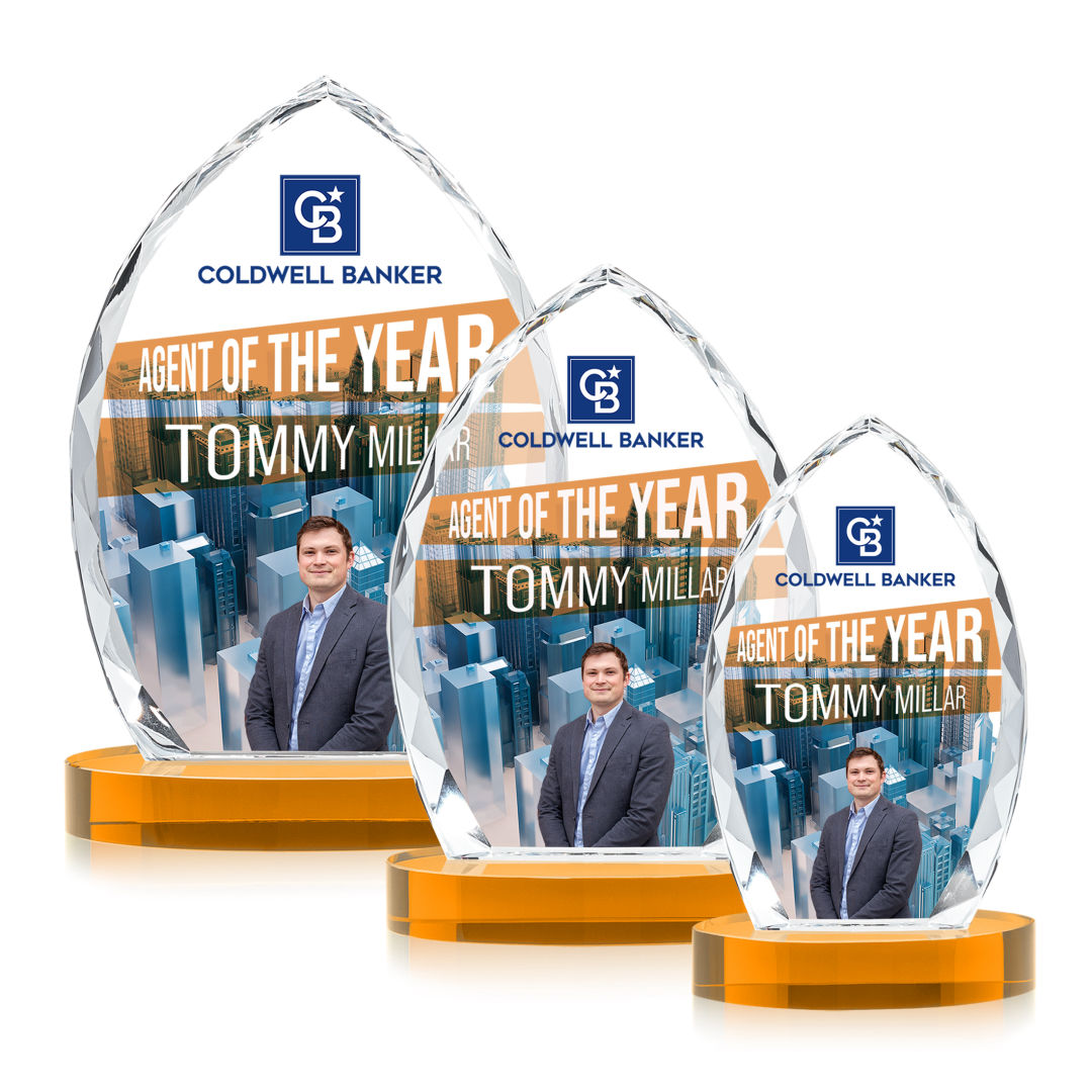 Wilton VividPrint™ Award on Alberton Base - Amber