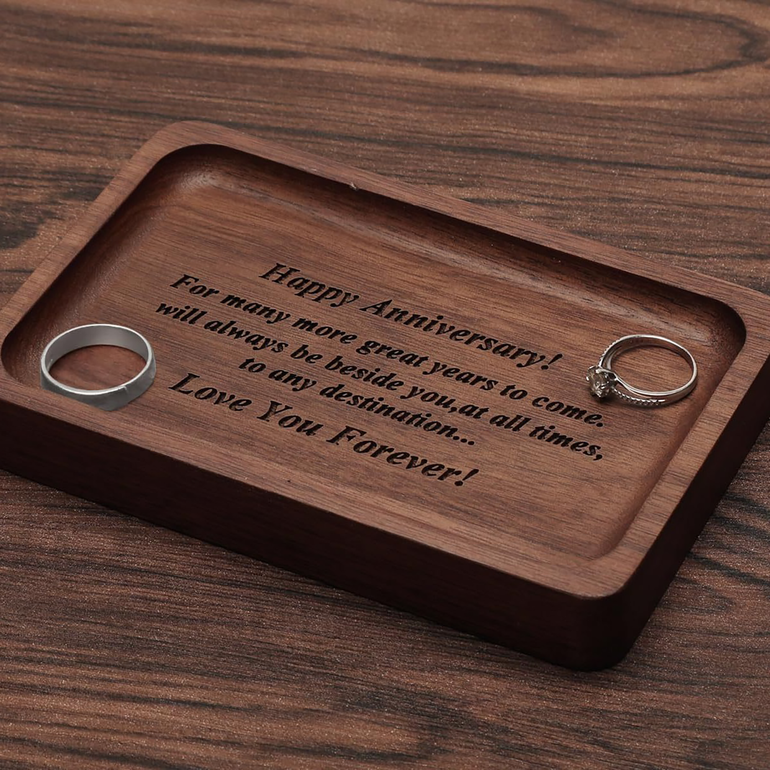 Small Wood Jewelry Dish 6