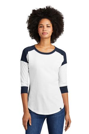 New Era Women's Heritage Blend 3/4-Sleeve Baseball Raglan Tee. LNEA104