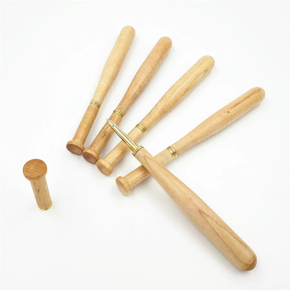 Wooden Baseball Bat Shape Ballpoint Pen 2