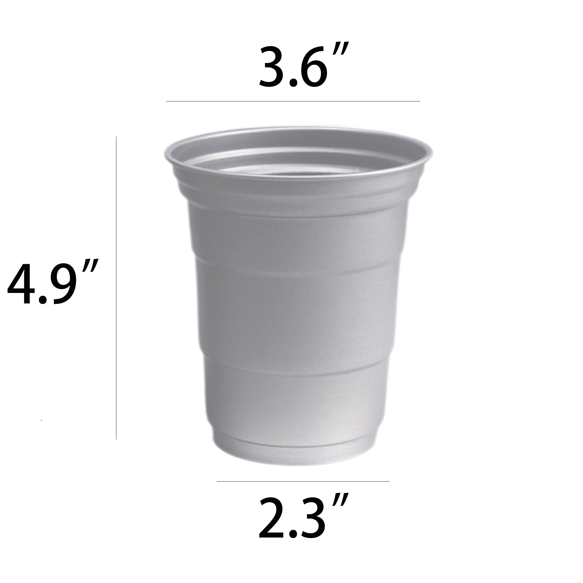 15oz Stadium Aluminum Cup MOQ 10pcs 2