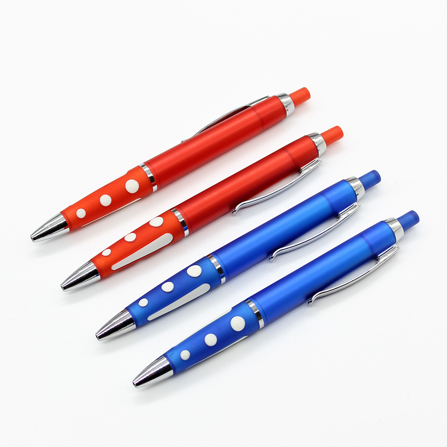Erasable Retractable Plastic Ballpoint Pen W/ Metal Clip 3