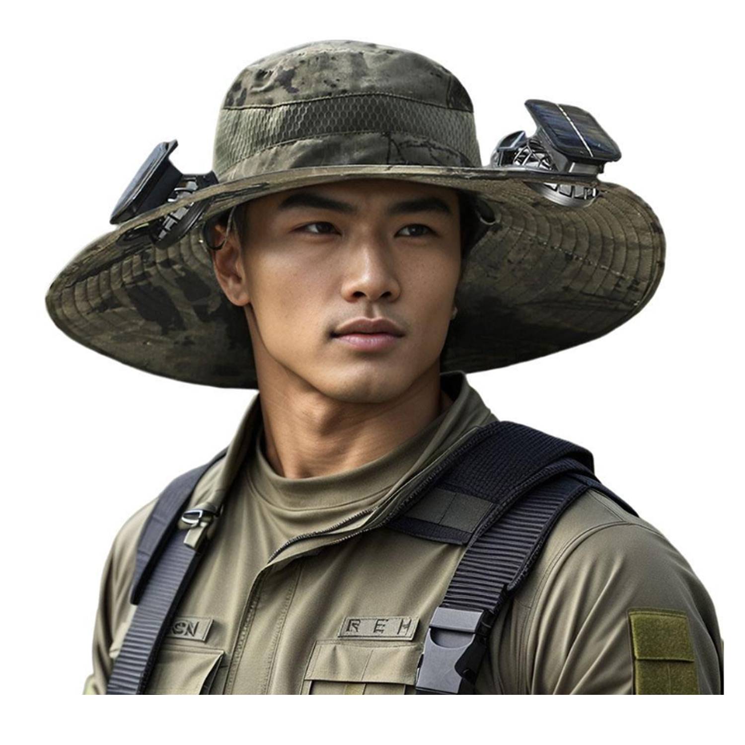 Solar Fan Outdoor Fishing Hat-Solar USB Charging Sunscreen 5