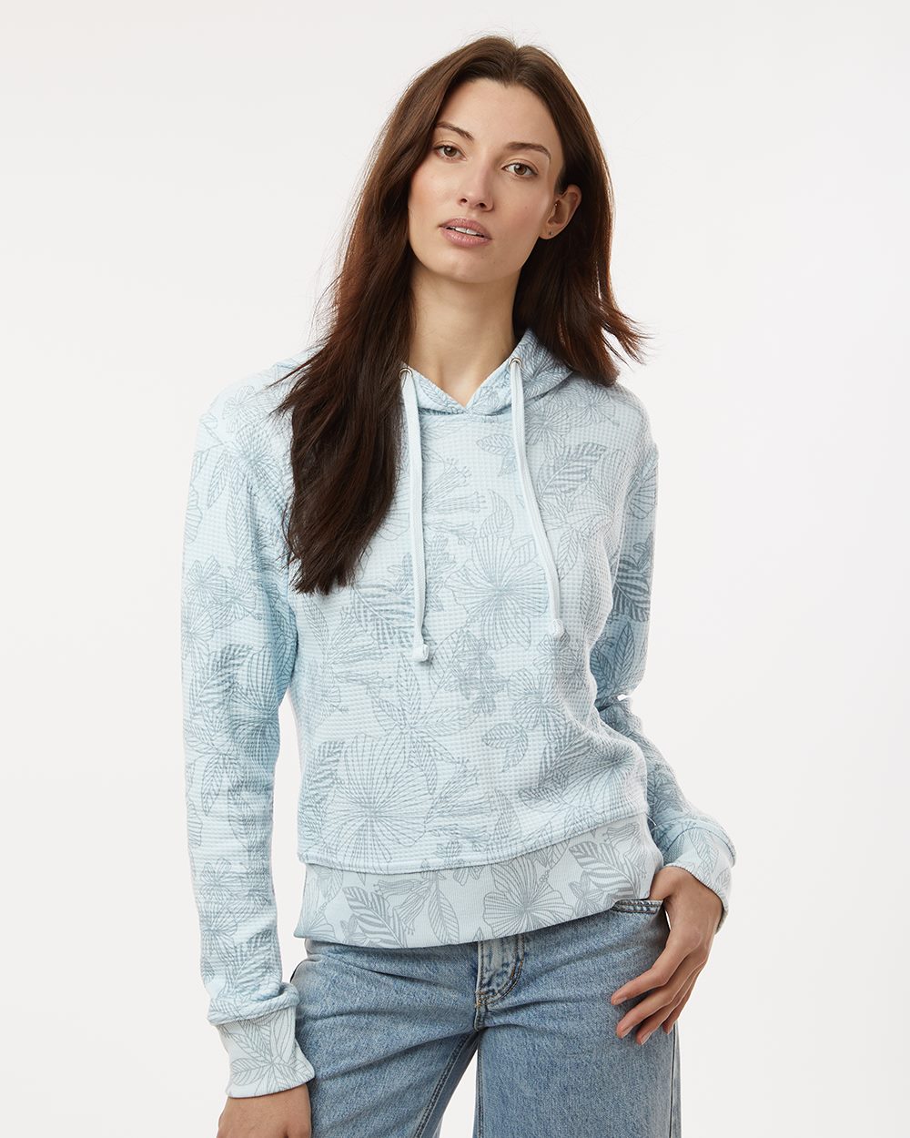 Women's Maddie Floral Print Hooded Sweatshirt - W24105 10