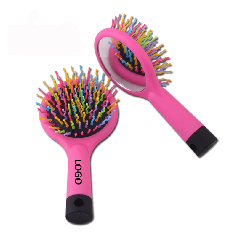 Rainbow Hair Comb With Mirror 2