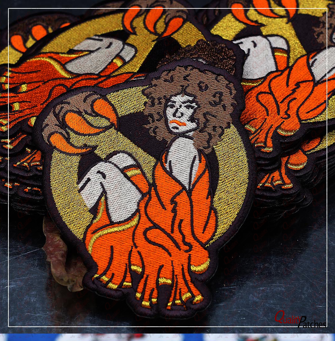 Custom Die Cut Embroidered Patches 31