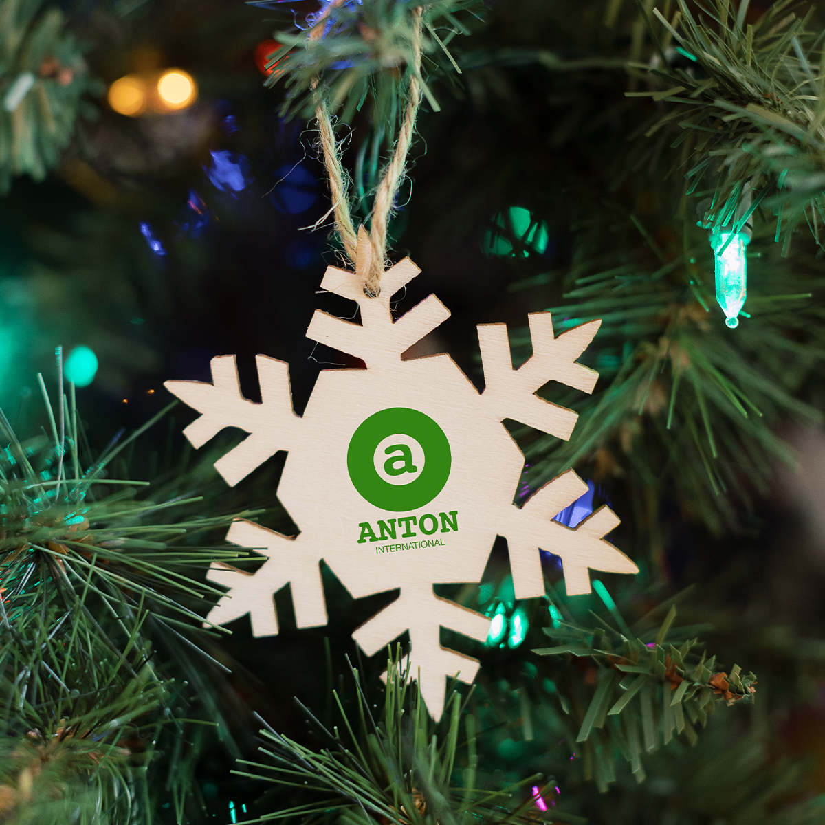Wood Ornament - Snowflake 4