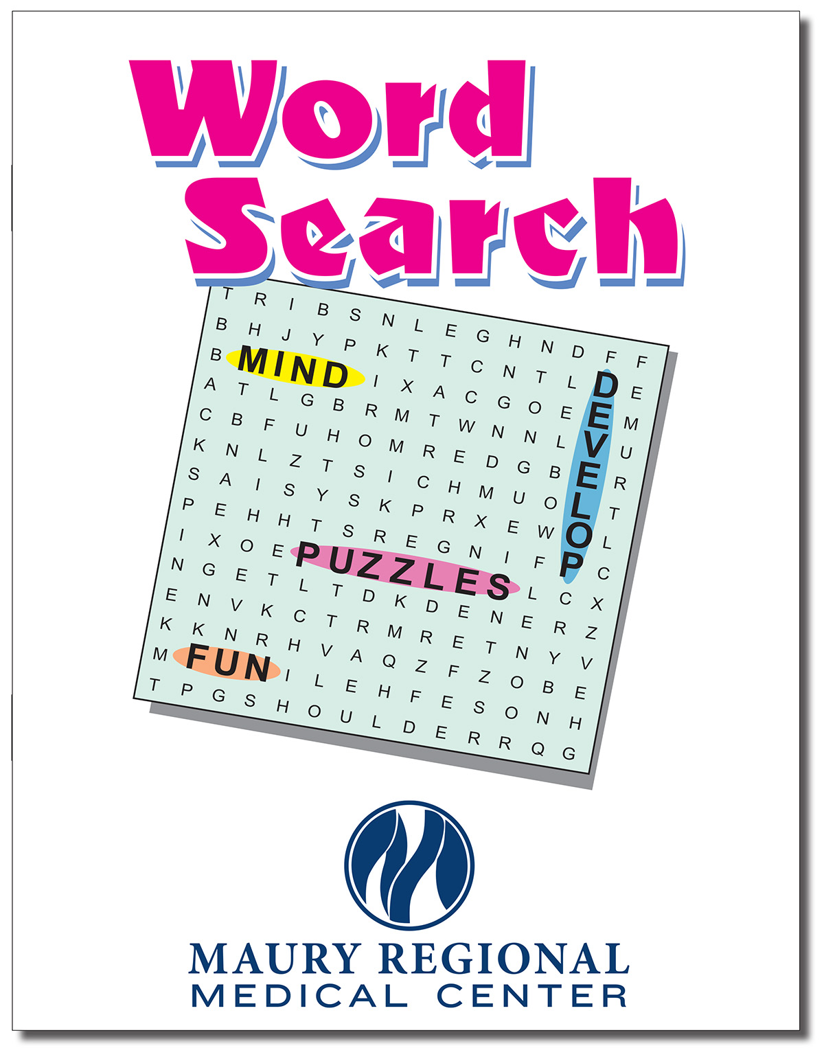 Word Search Puzzle Book StapledBinding