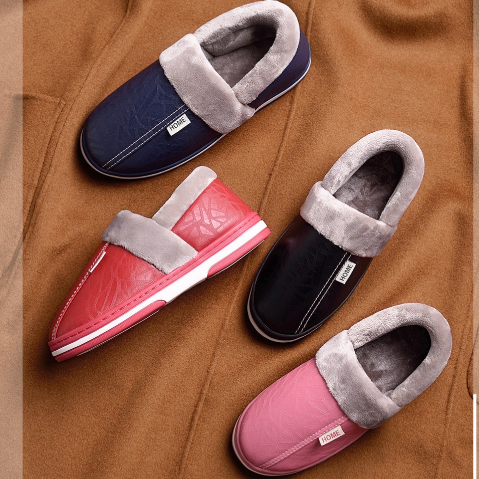 Winter soft plush warm indoor slippers women's shoes 3