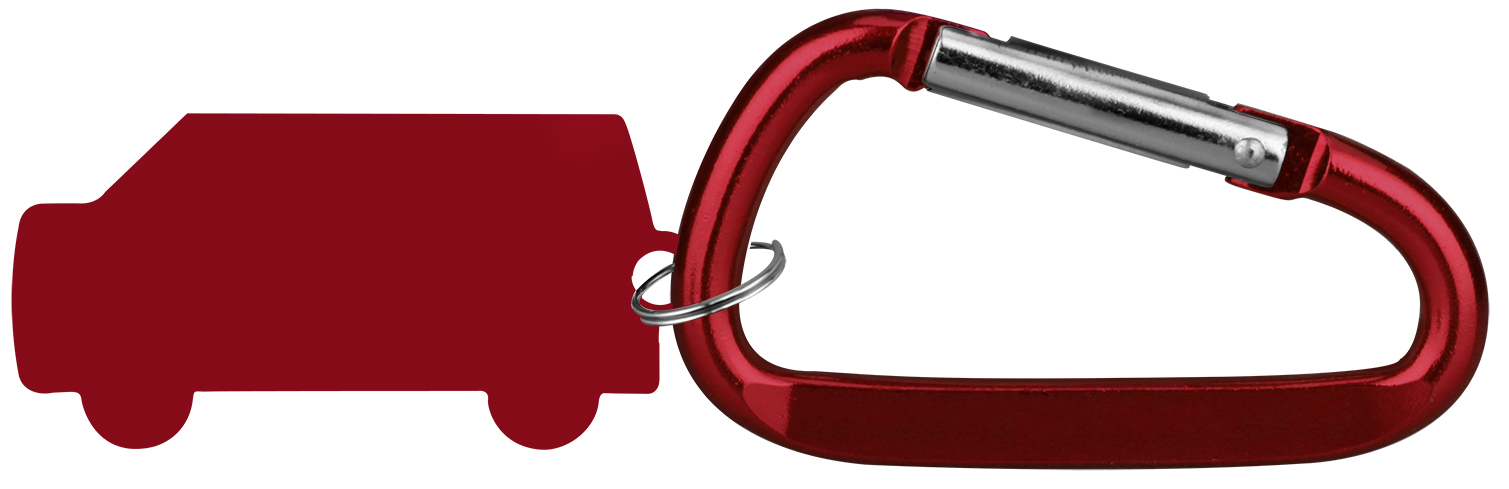 Aluminum Key Holder & Dog Tag with Carabiner 1
