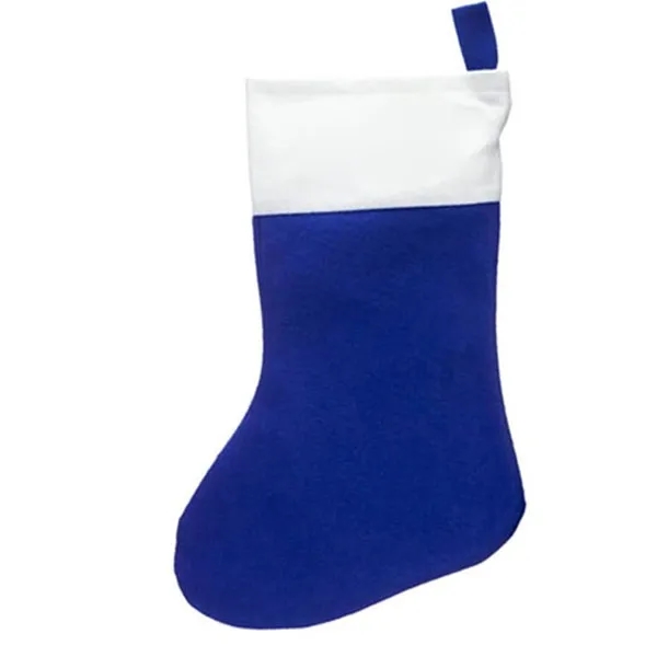 Large Holiday Felt Christmas Stocking - 10.5" W x 16" H 1
