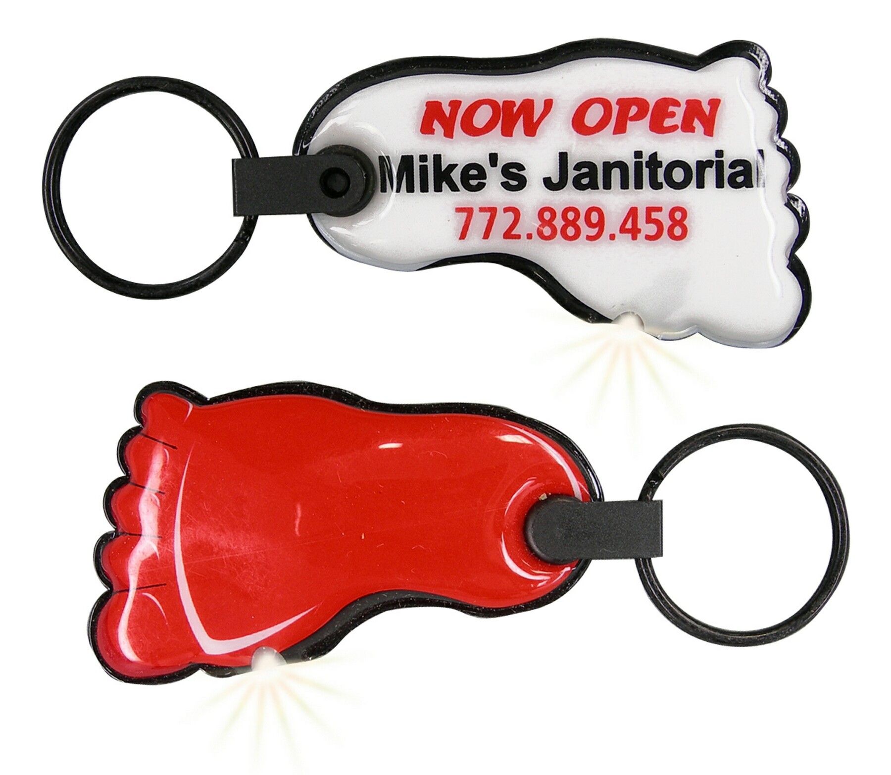 ShapeLights™ Color-A-Shape Key Ring Flashlight (Foot) 2