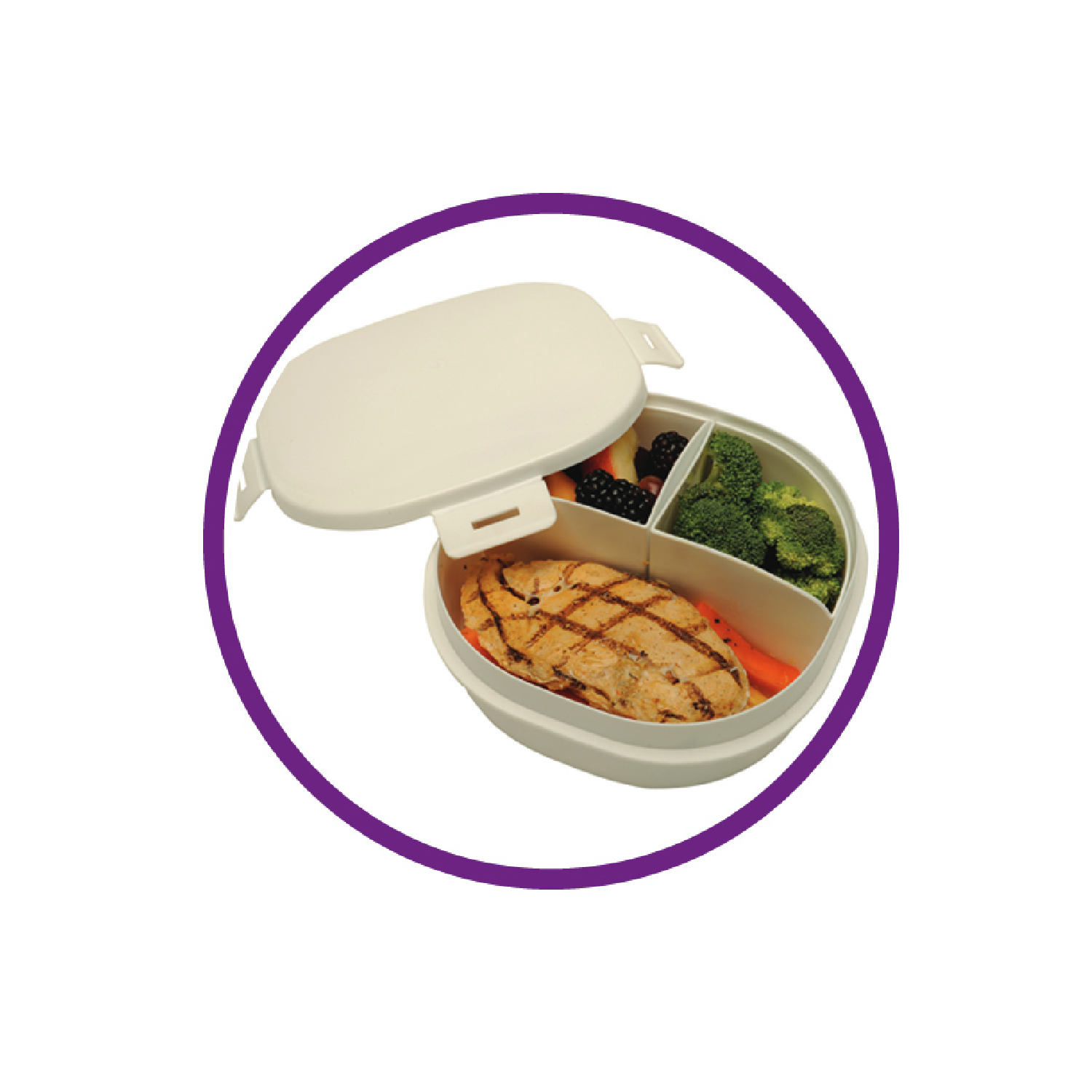 3 Compartments Lunch Box 3