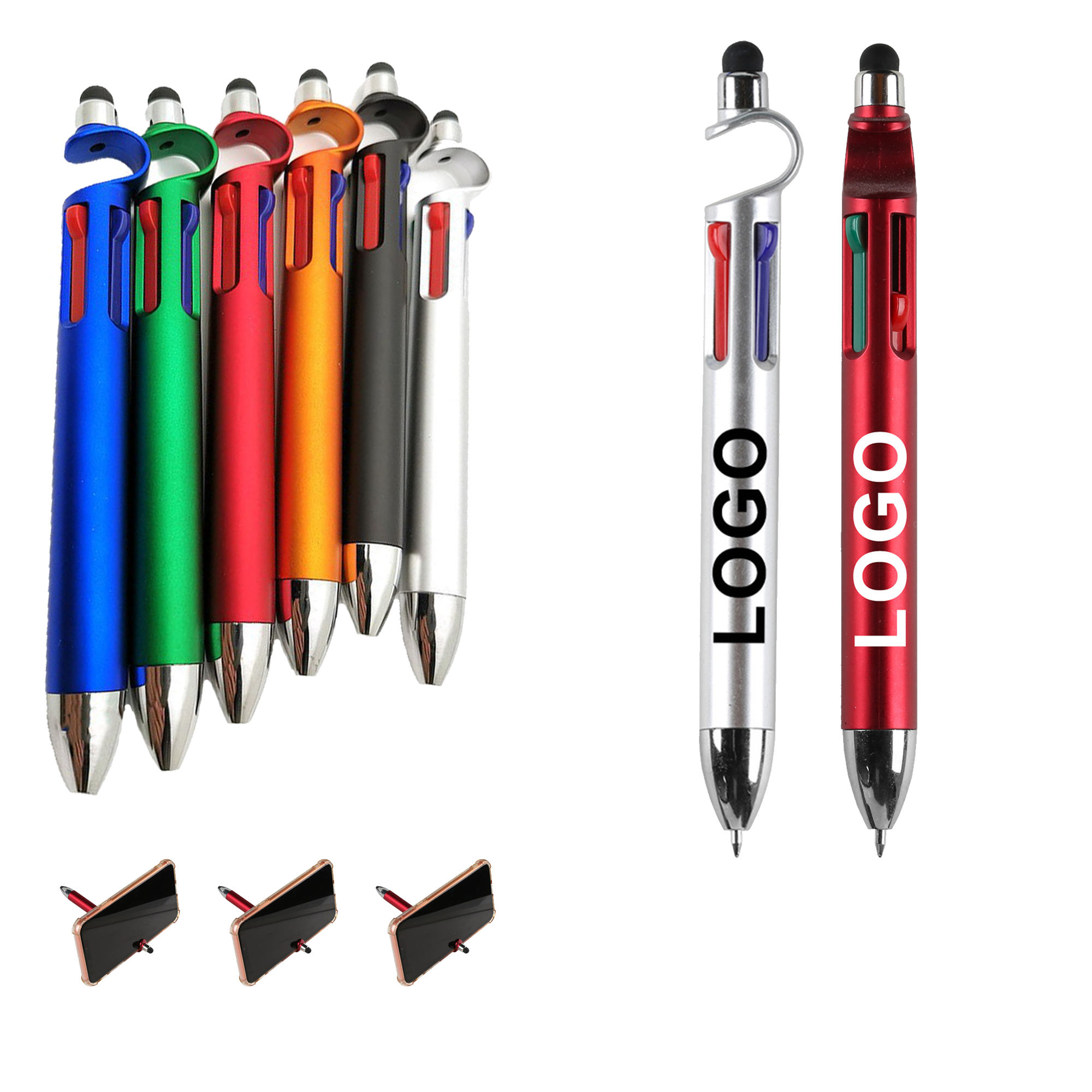 MOQ 20 PCS Promotional Stylus Pen With 4 Colors 2