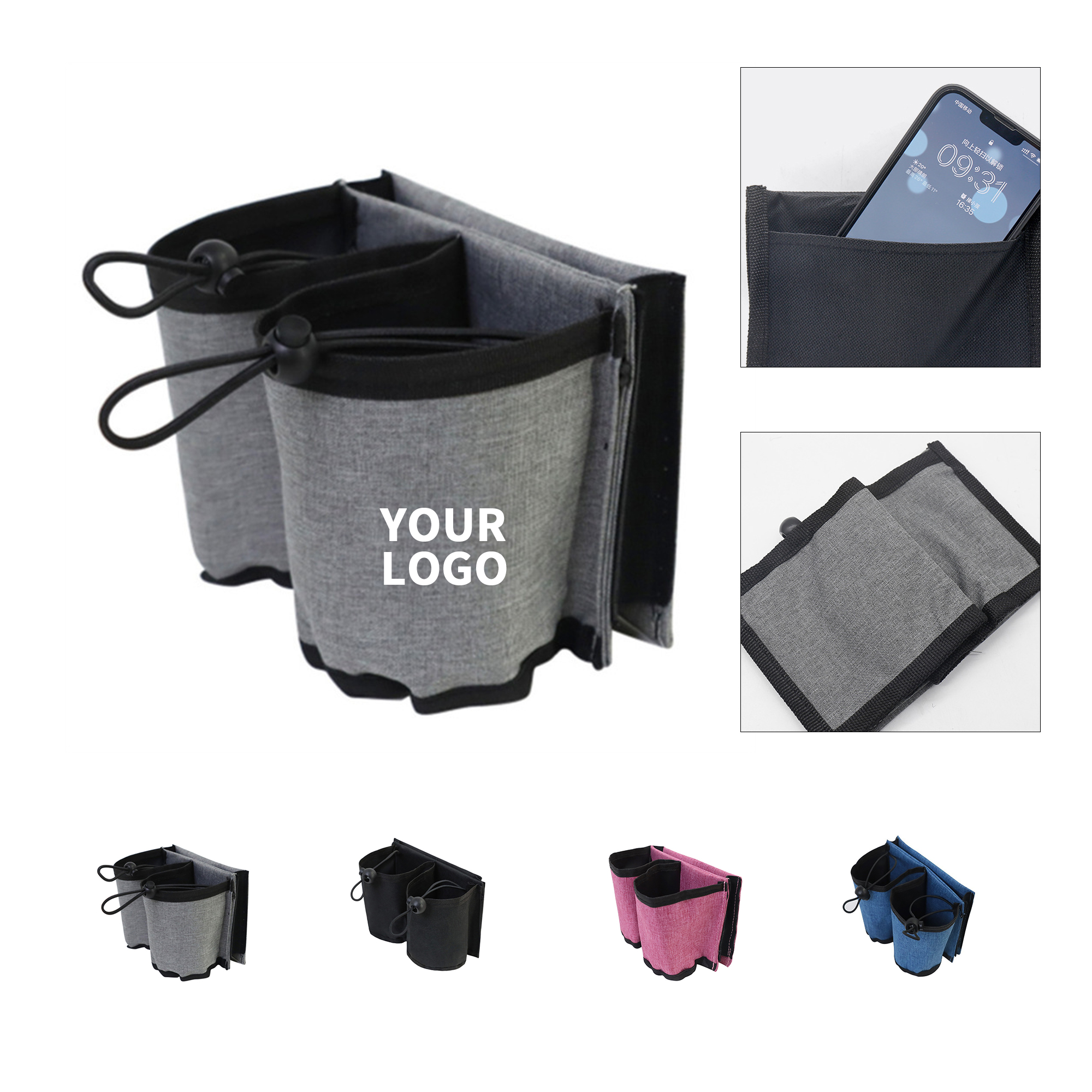 Luggage Travel Cup Holder 10.08 x 5.24 x 1.5" 7