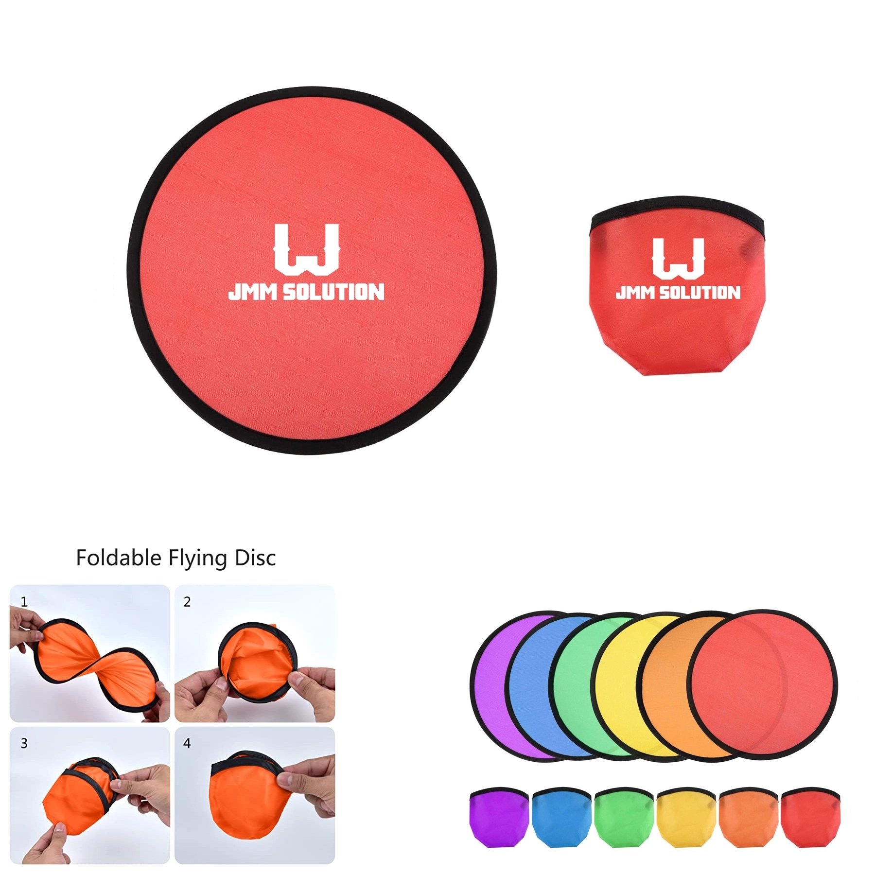 Foldable Flying Disc Collapsible Fan 1