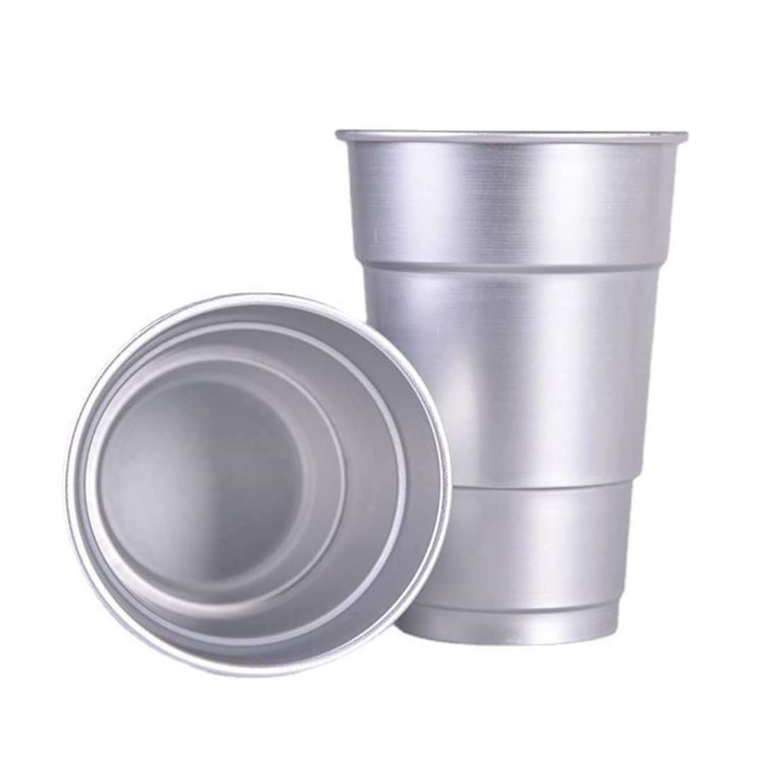 Reusable disposable recyclable aluminum cup 6